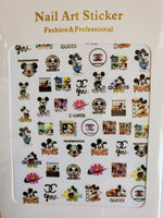 Multi Color Disney Art Stickers