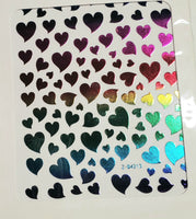 Multi Color Heart Stickers