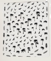 Black Palm Tree Stickers