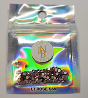 LT. Rose Rhinestones SS8