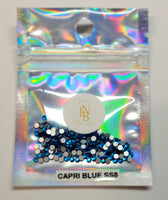 Capri Blue Rhinestones SS8